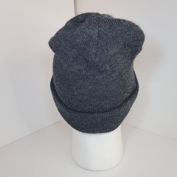 Carhartt Unisex Knit Cuffed Beanie Classic Hat Cap Dark Gray Winter Logo Street - Picture 5 of 8